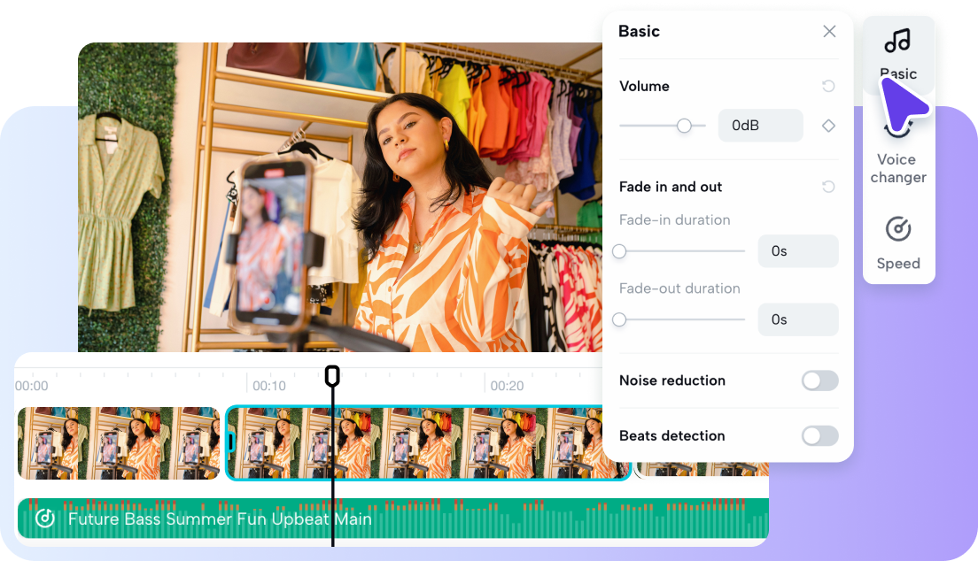 Birden fazla ses parçasını kolayca kesin, birleştirin ve düzenleyin